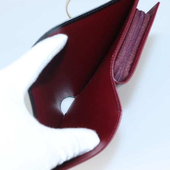 CARTIER Trinity Wallet Bag Hand Bag Leather Black Auth 131637V - Picture 11 of 16